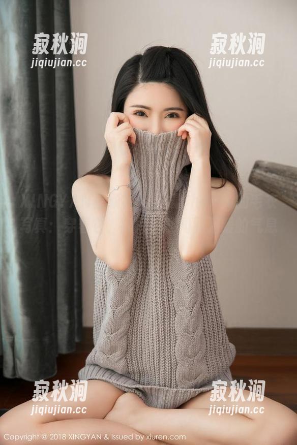 XINGYAN星颜社 - 晨晨Cherry的毛衣写真：穿着它，我几乎能闻到温暖的气息…